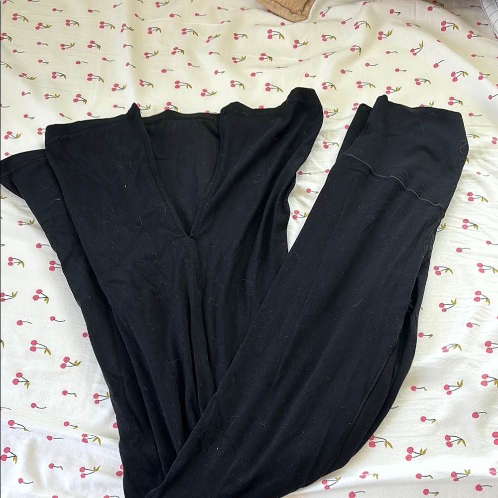 Women's Black Flare Leggings